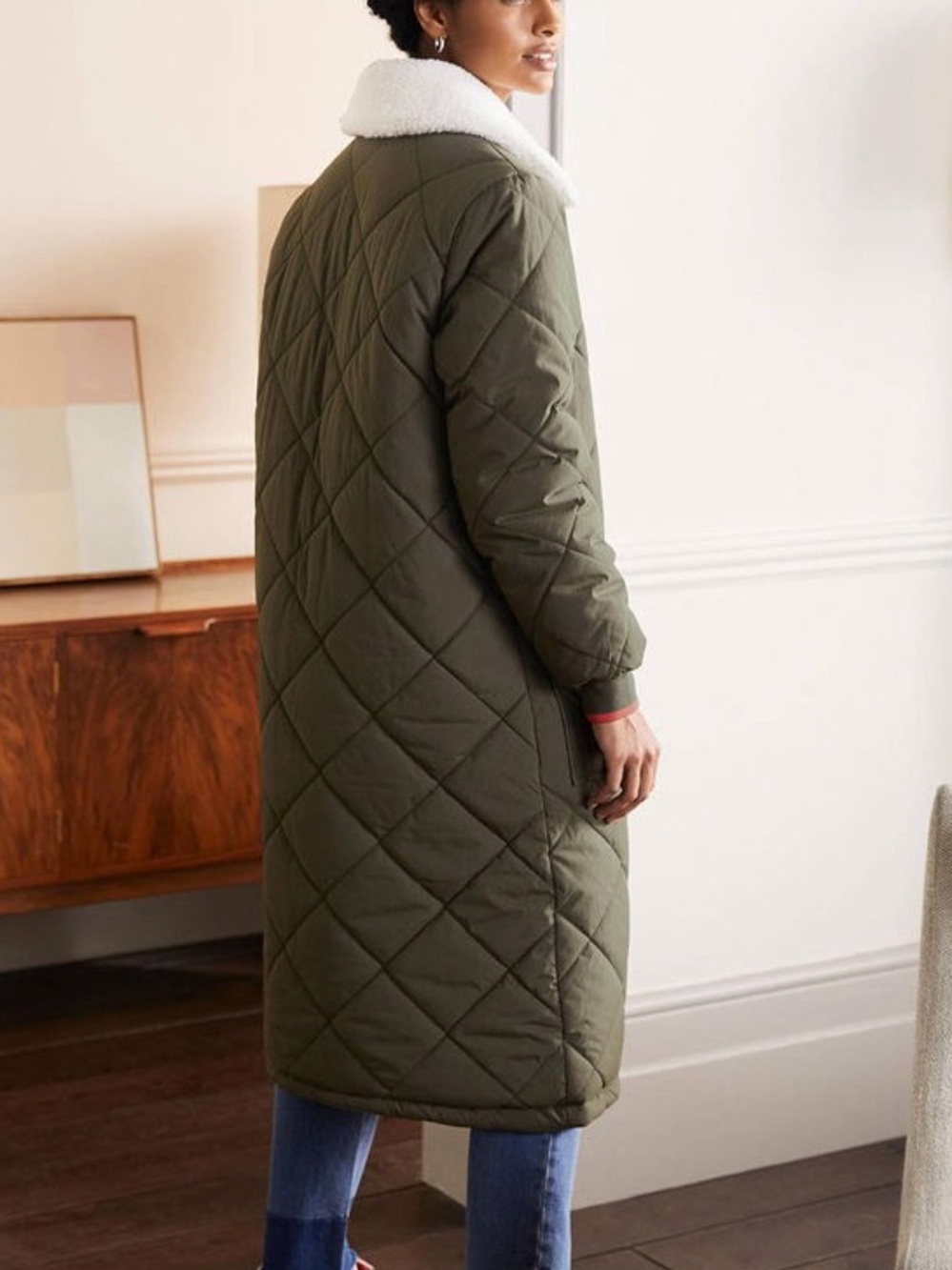 NWT Boden Women’s Reversible Quilted Puffer Coat - Picture 2 of 5
